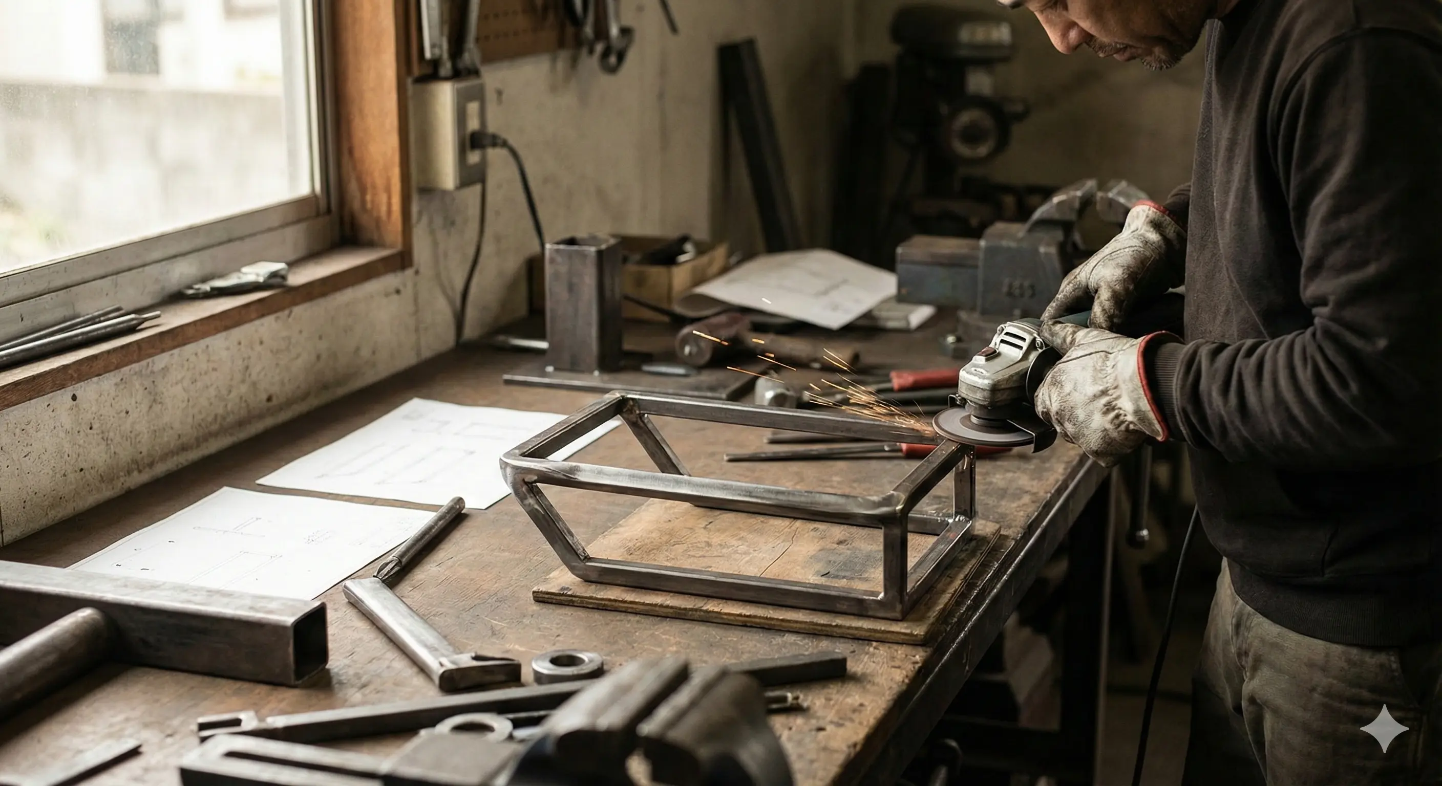 Metal fabrication background