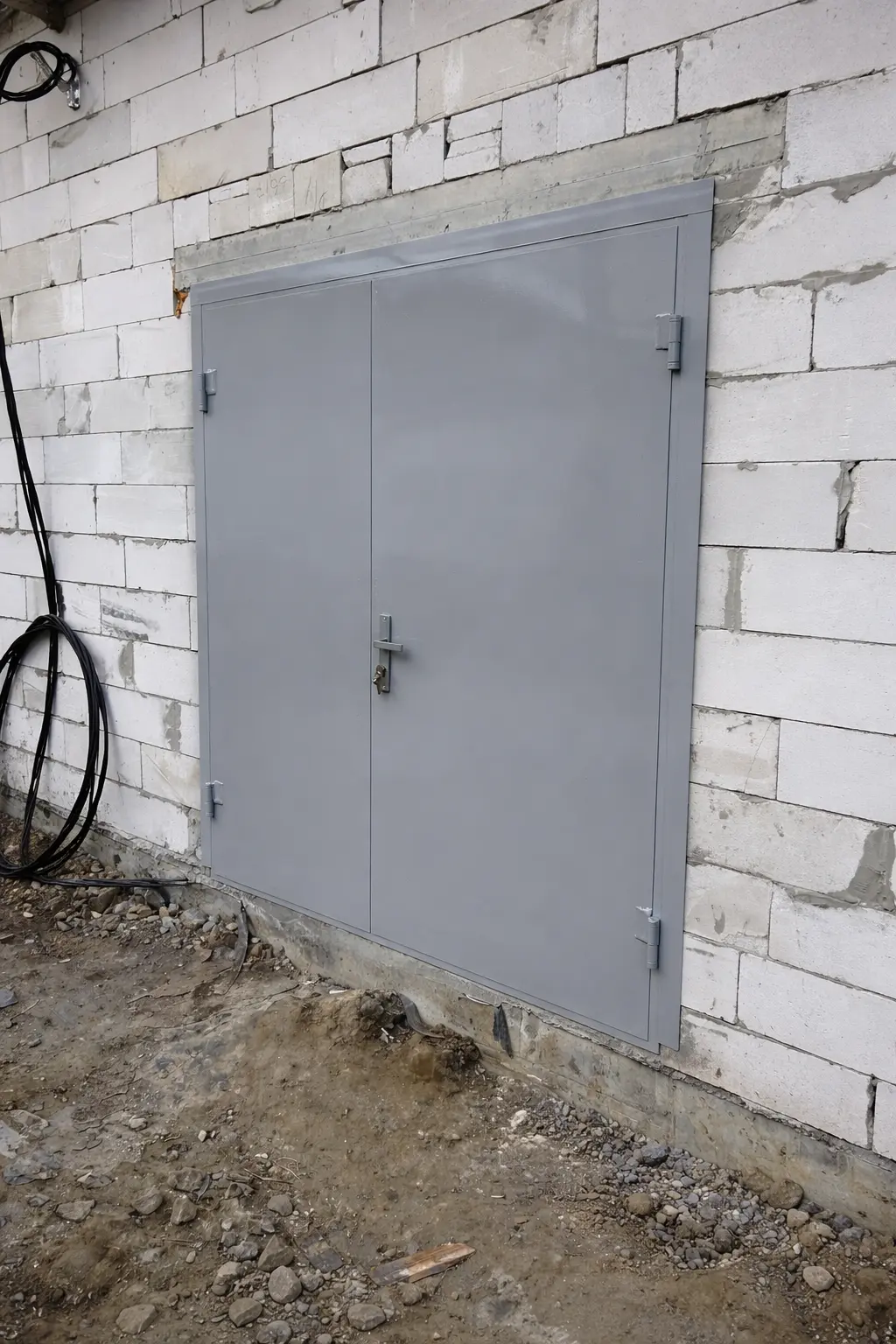 Міцні двохстворчасті двері